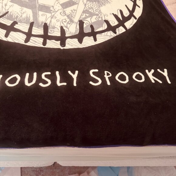 Nightmare Before Christmas Super Soft Fleece Plush Blanket Jack skeleton king 5 - Picture 3 of 6